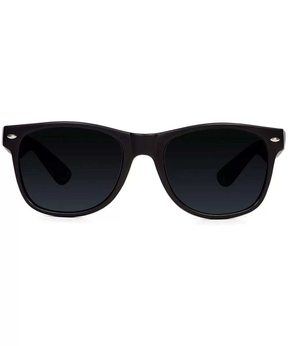 Black Classic Vagabond Style Sunglasses (Includes Soft Case) - CR17Y023LQM $5.44 Square