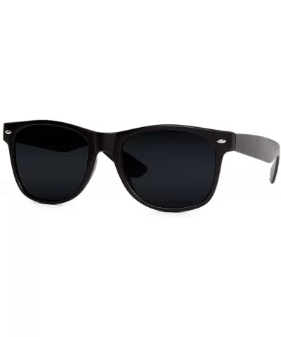 Black Classic Vagabond Style Sunglasses (Includes Soft Case) - CR17Y023LQM $5.44 Square