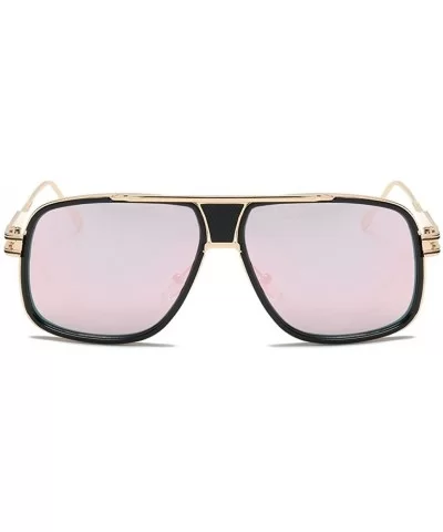 Women Men Fashion Quadrate Metal Frame Brand Classic Summer Sunglasses - E - C3189L4ZZDC $8.19 Square