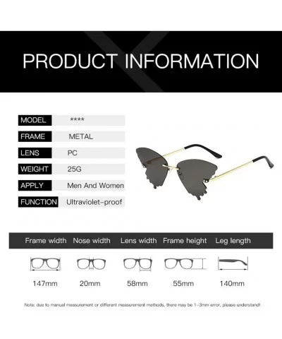 Retro Vintage Gradient Butterfly Eye Sunglasses Alloy Frame Cosplay Sunglasses for Womens Mens Girls Boys - C219074ISUA $5.59...