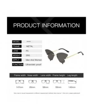 Retro Vintage Gradient Butterfly Eye Sunglasses Alloy Frame Cosplay Sunglasses for Womens Mens Girls Boys - C219074ISUA $5.59...