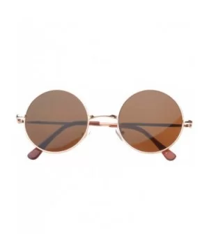 'Brentwood' Round Fashion Sunglasses - Brown - CX11ORPUDIF $4.37 Round