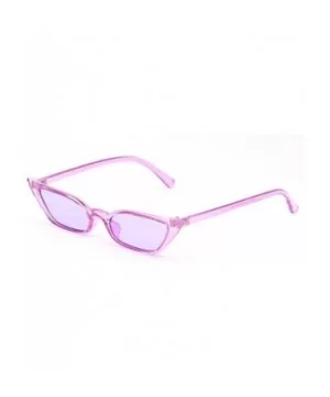 Rock a fashionable trend with these small high pointed cat-eye Sunglasses - Purple - C418WQ6YKR5 $16.73 Goggle