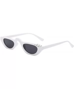 Women Man Fashion Vintage Small Frame Sunglasses Unisex Retro Polarized Eyewear - E - CB18TKUMGD5 $5.26 Sport