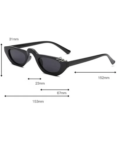 Women Man Fashion Vintage Small Frame Sunglasses Unisex Retro Polarized Eyewear - E - CB18TKUMGD5 $5.26 Sport