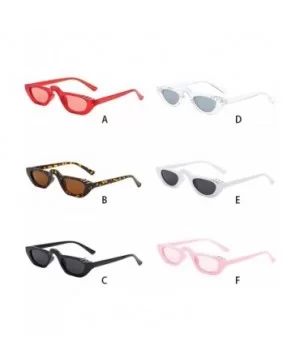 Women Man Fashion Vintage Small Frame Sunglasses Unisex Retro Polarized Eyewear - E - CB18TKUMGD5 $5.26 Sport