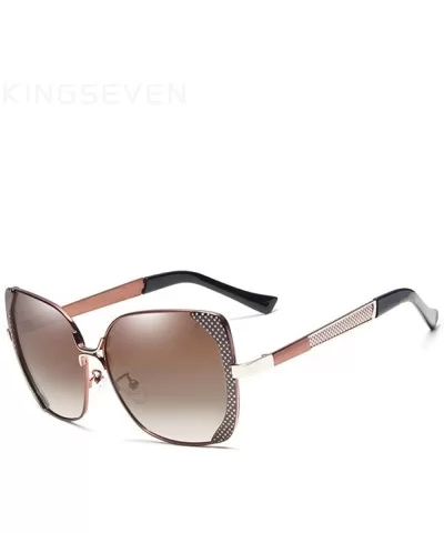 Luxury Polarized Sunglasses Women Ladies Gradient C03 Brown - C03 Brown - CR18YQNTYZK $9.40 Aviator