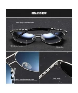 Polarized Aviators Sunglasses for Men Women Male Sun Glasses Uv Protection - Grey Black - CN194W8N7ND $12.95 Aviator