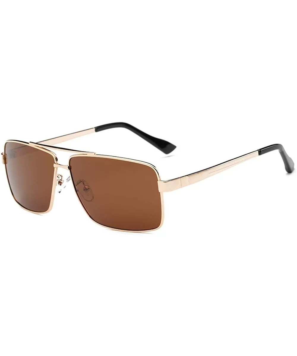 Unisex Polarized Sunglasses Sun Glasses For Men/Women - Gold / Brown - C418OA2HCZ7 $11.10 Aviator