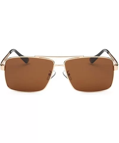 Unisex Polarized Sunglasses Sun Glasses For Men/Women - Gold / Brown - C418OA2HCZ7 $11.10 Aviator