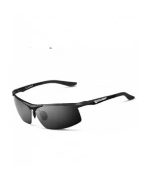 Men's Aluminum Magnesium Color Film Polarized Sunglasses Sunglasses Fishing Driver Mirror 6562 - CD190T2HM5E $33.64 Oval