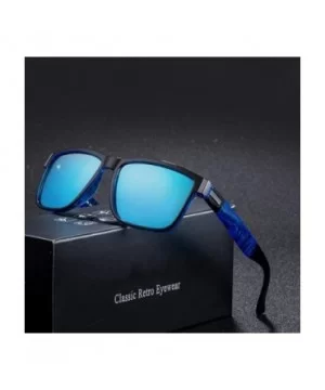 Polarized Sunglasses Men Driver Shades Male Vintage Sun C01 - C04 - CW18Y6RZ0C8 $6.82 Oversized