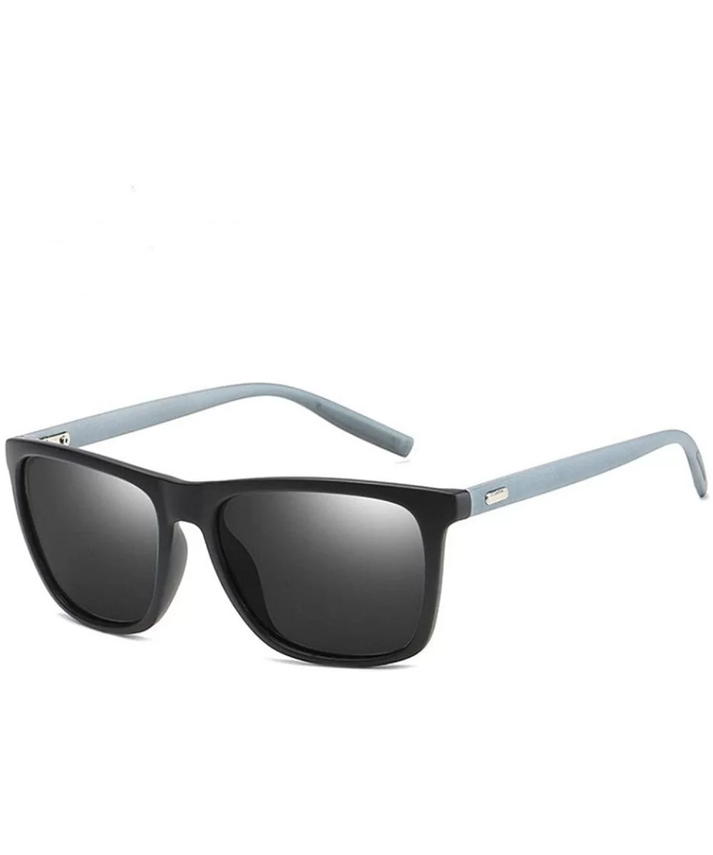 Polarized Mens Sunglasses Driving Sun Glasses Brand Design - Matte Black - C219850GMDZ $11.32 Oversized