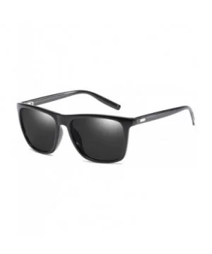 Polarized Mens Sunglasses Driving Sun Glasses Brand Design - Matte Black - C219850GMDZ $11.32 Oversized