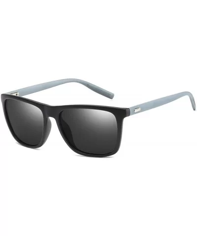 Polarized Mens Sunglasses Driving Sun Glasses Brand Design - Matte Black - C219850GMDZ $11.32 Oversized