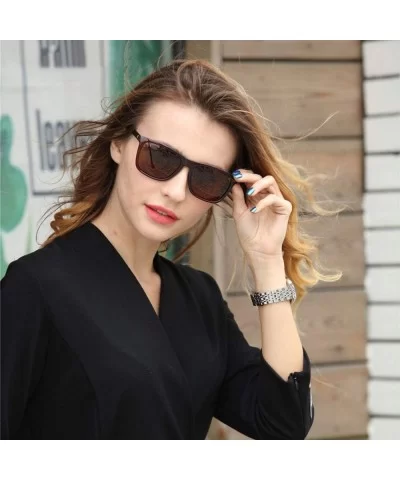 Polarized Mens Sunglasses Driving Sun Glasses Brand Design - Matte Black - C219850GMDZ $11.32 Oversized