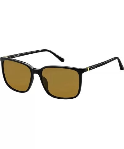 Lofland Rectangular Mens Sunglasses FOS3081 - Black - CF1944Q99LG $50.08 Rectangular