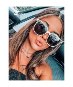 Oversized Octagon Sunglasses Women Vintage Polarized UV Protection Unique Brand Designer Shades S55 - CV18U08688U $10.10 Cat Eye