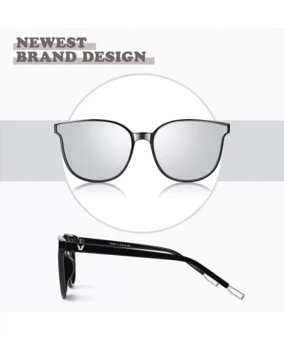 Oversized Octagon Sunglasses Women Vintage Polarized UV Protection Unique Brand Designer Shades S55 - CV18U08688U $10.10 Cat Eye