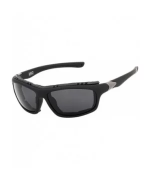 Airdam Sunglasses Motorcycle Riding- Driving- Fishing- Boating Wrap - Black - Smoke - CD196MW6O33 $16.19 Sport