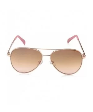 Women's LD265 Aviator-Style Sunglasses with 100% UV Protection - 58 mm - Rose Gold & Rose - CN18O30WK9D $39.10 Aviator