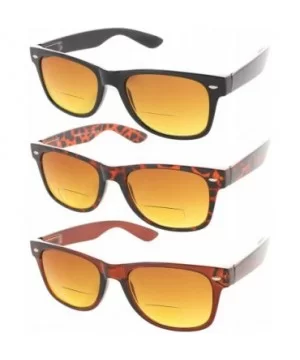 Cabo 3 Pack Trendy Bifocal Sunglasses UV400 Protection - 1 Black-brown - 1 Tortoise - 1 Brown - CN185XIQZWS $11.30 Aviator