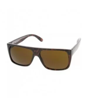 Retro Flat Top Wide Temple Eazy E Style Rectangle Sunglasses 57mm - Tortoise / Brown - CK12MYDMEZM $6.74 Rectangular