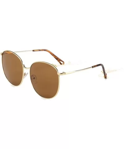 Fashion Ladies Retro Toad Eye Classic Women Sunglasses Tinted Color Lens Big Metal Frame Popular Sun Glasses - CI198ZLX8G3 $2...