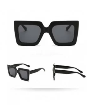 Women Man Vintage Big Frame Square Shape Sunglasses Eyewear Retro Unisex - G - C818NK2MRNW $4.82 Square