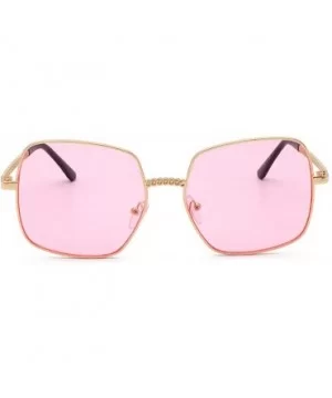 Polarized Sunglasses for Women Man Fashion Goggle Eyewear - Pink - CJ18UIC682E $11.05 Oversized