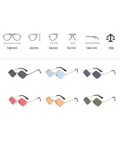 Hip-Hop Irregular Metal Small Frame Clear Color Lens Sunglasses - Champagne - C618UWH0WL0 $9.41 Oval