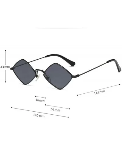 Hip-Hop Irregular Metal Small Frame Clear Color Lens Sunglasses - Champagne - C618UWH0WL0 $9.41 Oval