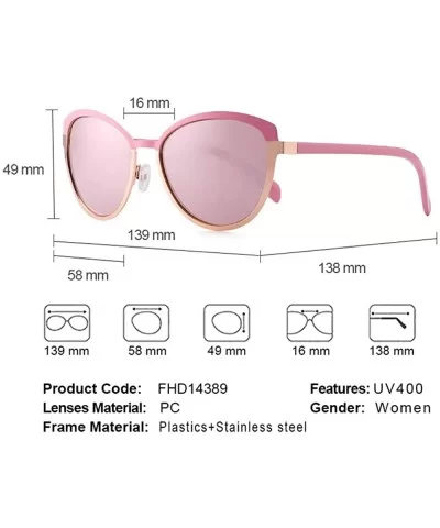 Fashion Sunglasses with Case for Women Classic Round Frame Eyewear UV 400 Protection - Brown - C118TM9LRC8 $40.40 Round