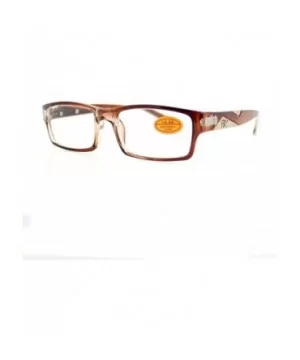 Pablo Zanetti Reading Glasses Aspheric Lens Rectangular 53-19-140 - Brown - CN11W66FL2F $5.79 Rectangular