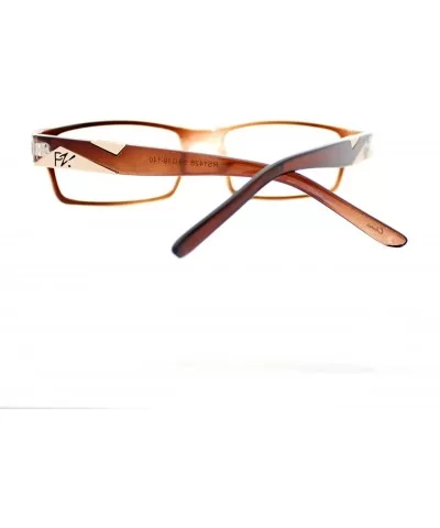 Pablo Zanetti Reading Glasses Aspheric Lens Rectangular 53-19-140 - Brown - CN11W66FL2F $5.79 Rectangular