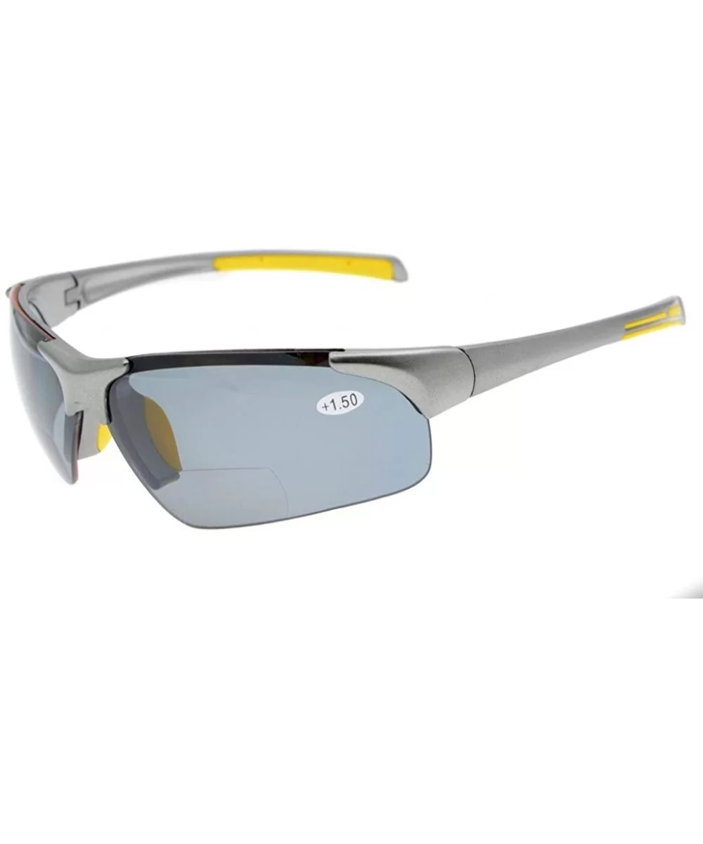 TR90 Unbreakable Sports Half-Rimless Bifocal Sunglasses Baseball Running Fishing Driving Golf Softball Hiking - C818D075N4L $...