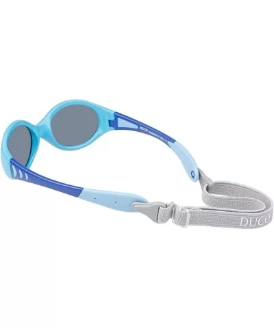 Children's sunglasses polarized sports glasses TPEE flexible frame - suitable for 0-12 month baby girl K012-blue - CU198OQHGC...