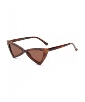 Featuring a sharp triangular design- our unique Hailey Cat Eye Sunglasses - Tortoise - CH18WU98420 $16.33 Goggle