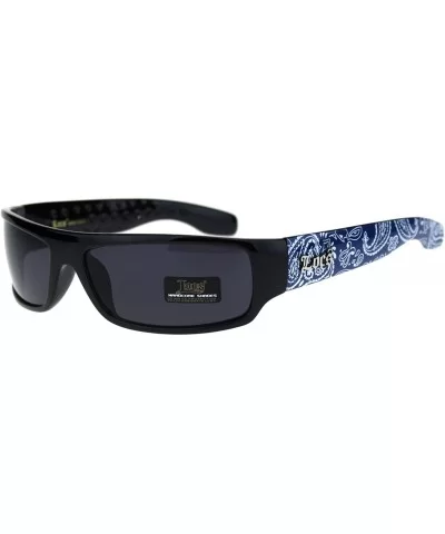 Mad Dog Hardcore Gangster Cholo Narrow Rectangular Sunglasses - Blue Bandana - CB18OLI5N76 $6.28 Square