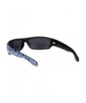 Mad Dog Hardcore Gangster Cholo Narrow Rectangular Sunglasses - Blue Bandana - CB18OLI5N76 $6.28 Square