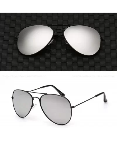 Polarized Sunglasses for Men Women - and Vintage Oversize Metal Frame UV Protection Sunglasses Mirror Eyewears - C91960KLE8M ...