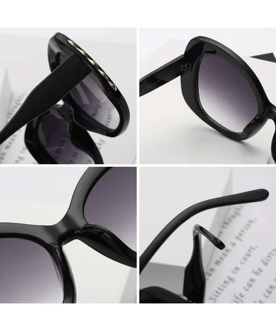 fashion Shade Sunglasses Retro glasses Men and women Sunglasses - White Gray - CI18LL09IW6 $5.62 Oval