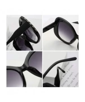 fashion Shade Sunglasses Retro glasses Men and women Sunglasses - White Gray - CI18LL09IW6 $5.62 Oval