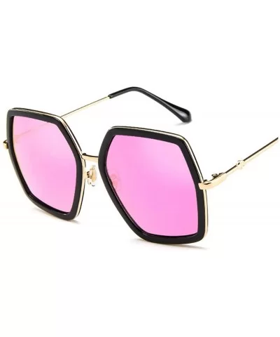 Oversized Square Sunglasses Women Luxury Vintage Sunglass Fashion Big Frame Sun Glasses UV400 - Purple - CM197A38GKU $11.30 G...