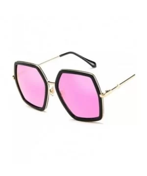 Oversized Square Sunglasses Women Luxury Vintage Sunglass Fashion Big Frame Sun Glasses UV400 - Purple - CM197A38GKU $11.30 G...