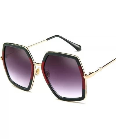 Oversized Square Sunglasses Women Luxury Vintage Sunglass Fashion Big Frame Sun Glasses UV400 - Purple - CM197A38GKU $11.30 G...