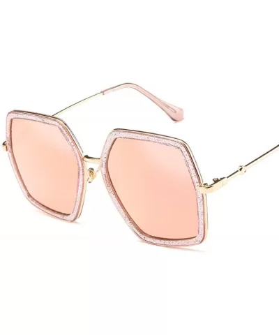 Oversized Square Sunglasses Women Luxury Vintage Sunglass Fashion Big Frame Sun Glasses UV400 - Purple - CM197A38GKU $11.30 G...