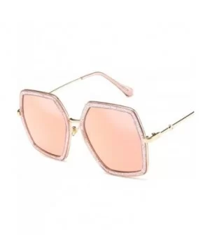 Oversized Square Sunglasses Women Luxury Vintage Sunglass Fashion Big Frame Sun Glasses UV400 - Purple - CM197A38GKU $11.30 G...