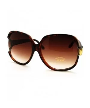 Super Oversized Sunglasses Womens Classic Round Celebrity Privacy Shades UV 400 - Tortoise - CN18882M466 $5.24 Oversized