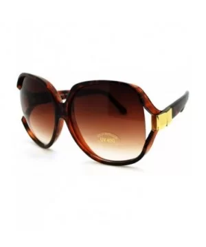 Super Oversized Sunglasses Womens Classic Round Celebrity Privacy Shades UV 400 - Tortoise - CN18882M466 $5.24 Oversized